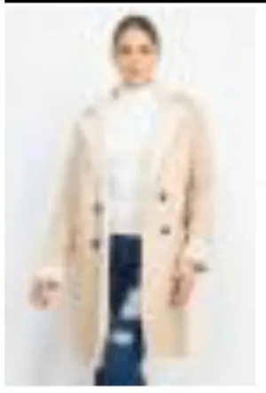Long faux suede coat HMJ20838