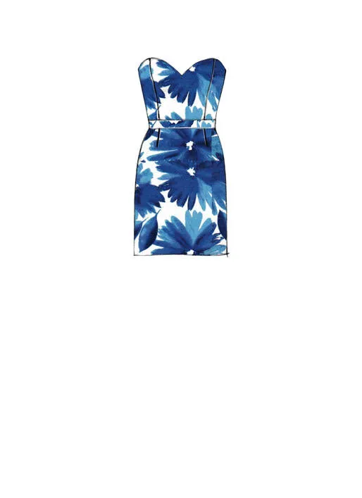 M7507 Misses' Mix-and-Match Sweetheart Dresses
