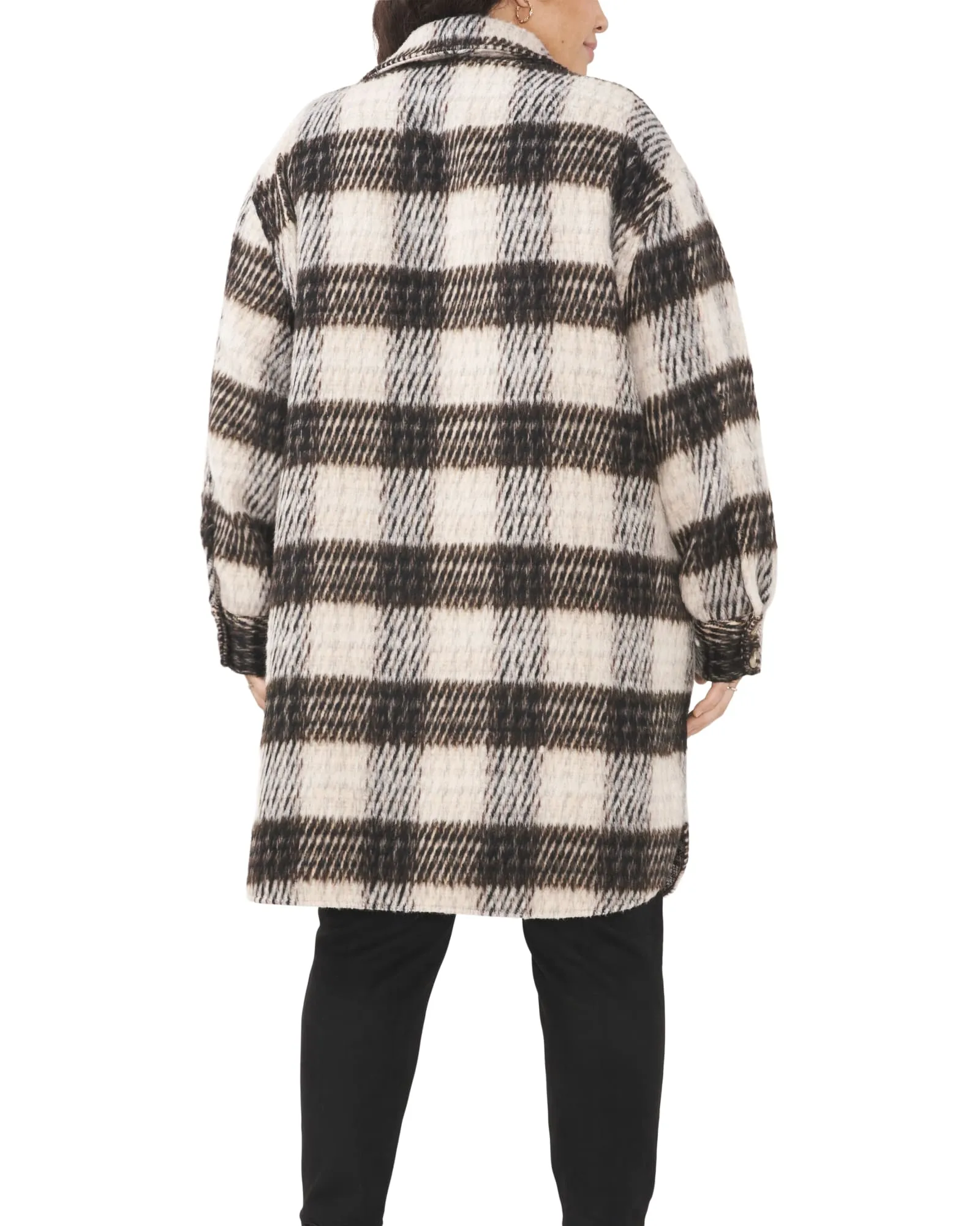 Maia Button Down Shacket | HAZELNUT HEATHER