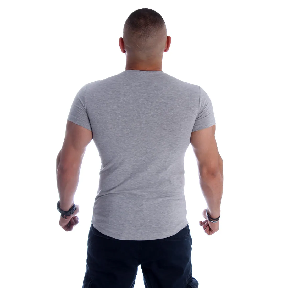 Men T-shirt- gray / made in Turkey -3343