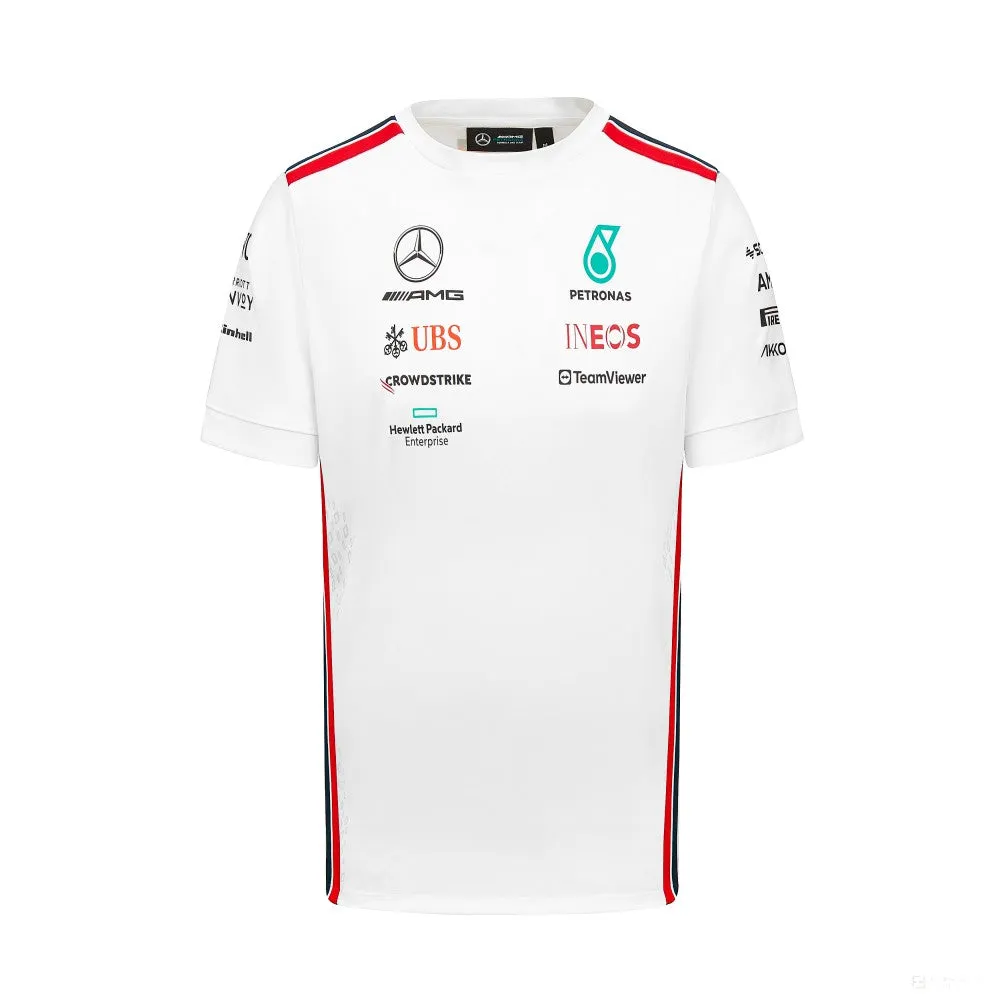 Mercedes Team Mens Driver Tee, White, 2023