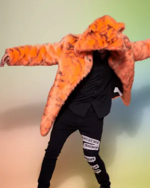 Neon Tiger Limited Edition Classic Faux Fur Coat | Men's