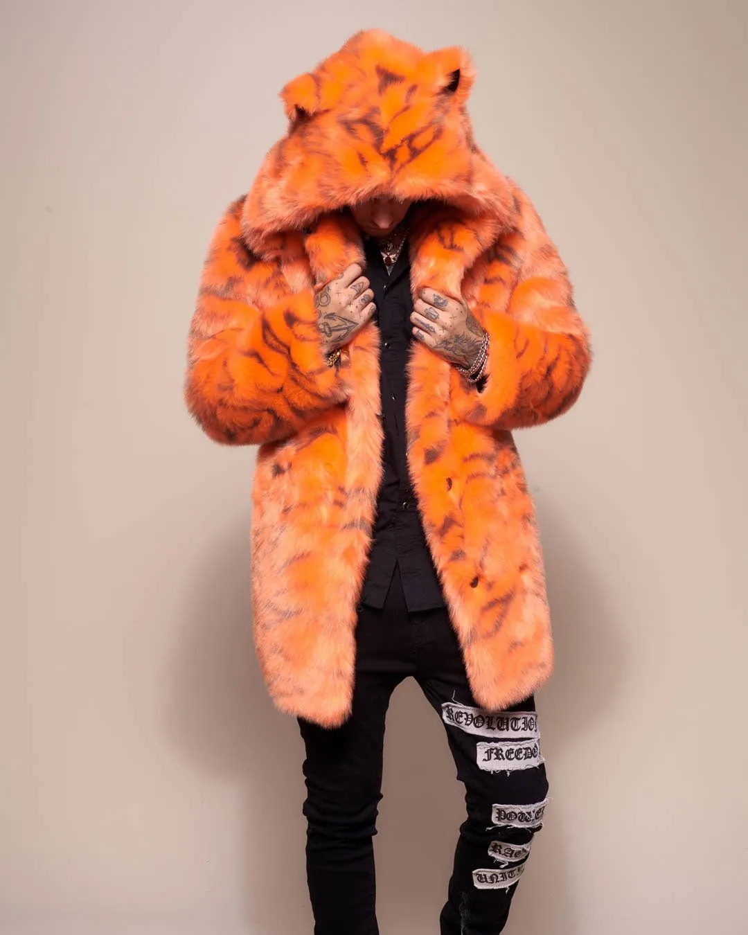 Neon Tiger Limited Edition Classic Faux Fur Coat | Men's