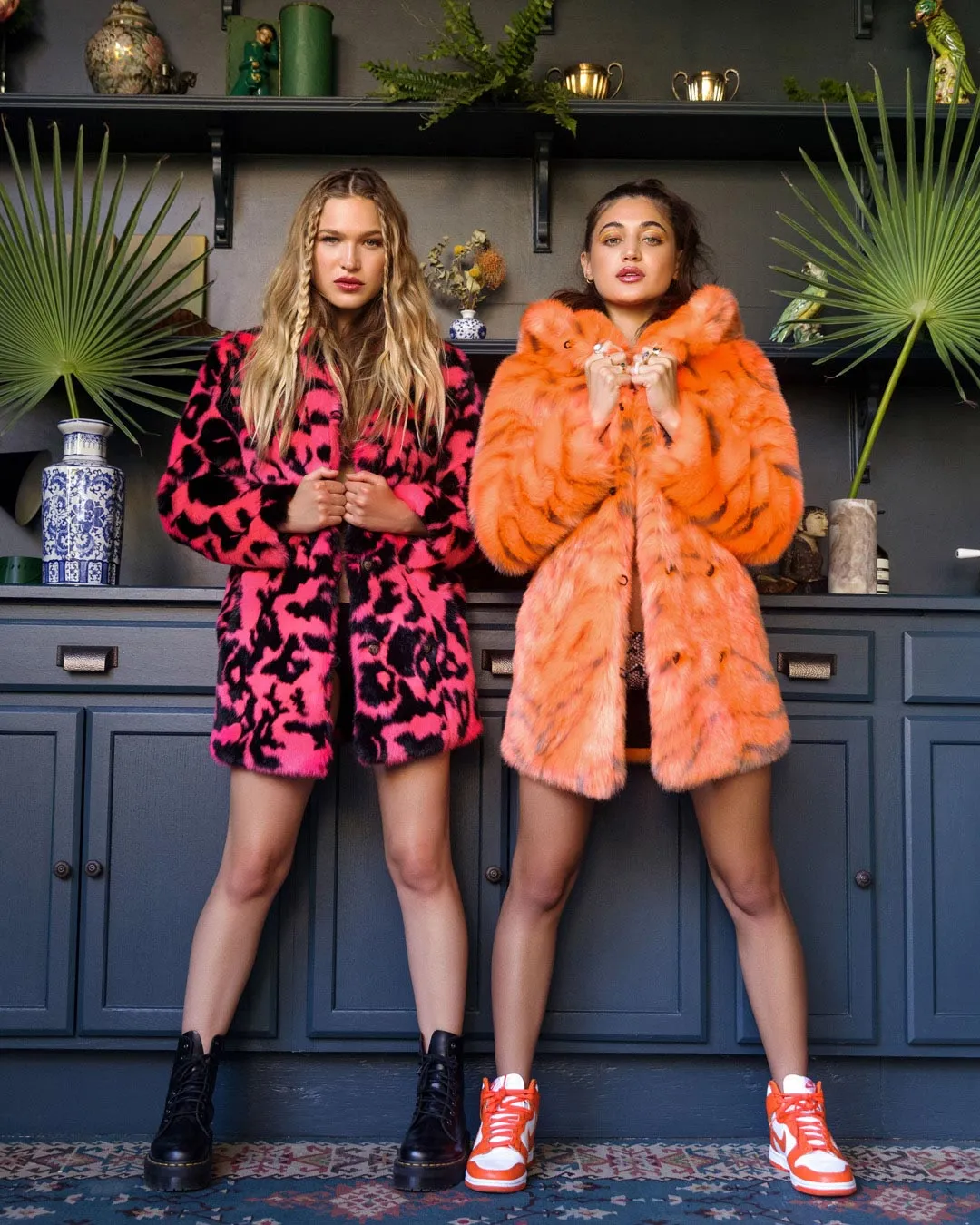 Neon Tiger Limited Edition Classic Faux Fur Coat | Women's
