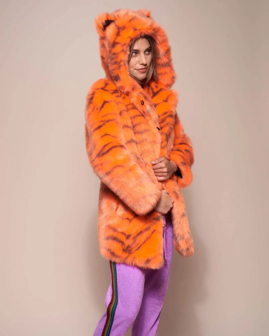Neon Tiger Limited Edition Classic Faux Fur Coat | Women's