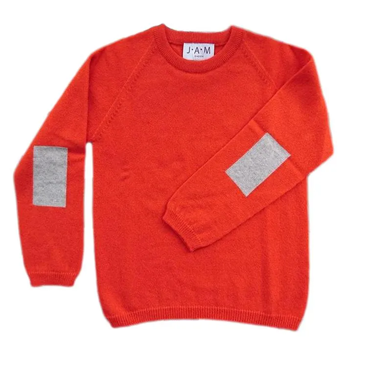 Orange and Grey Danny Boys Jumper - JAM London