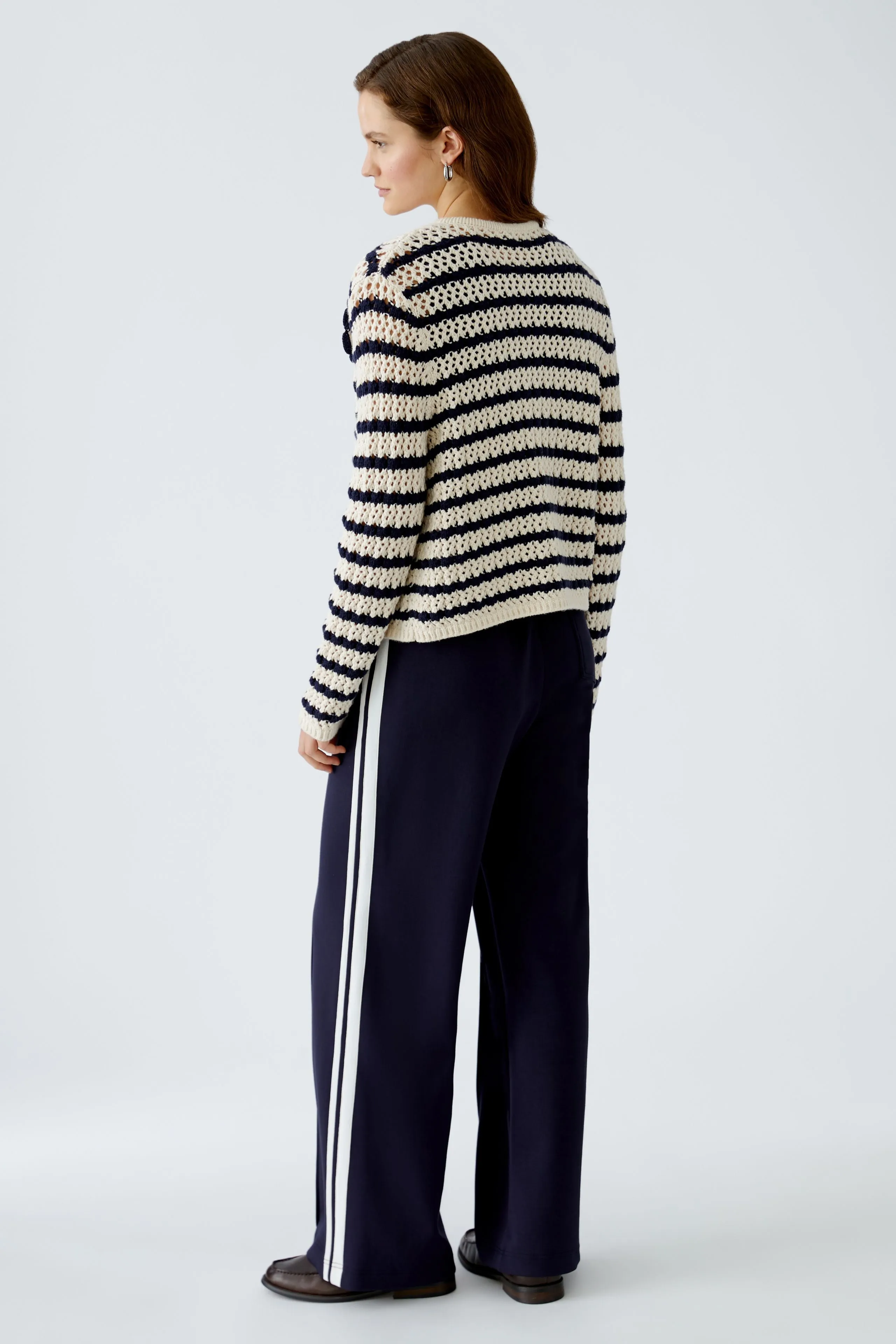 OUI Blue & White Cardigan