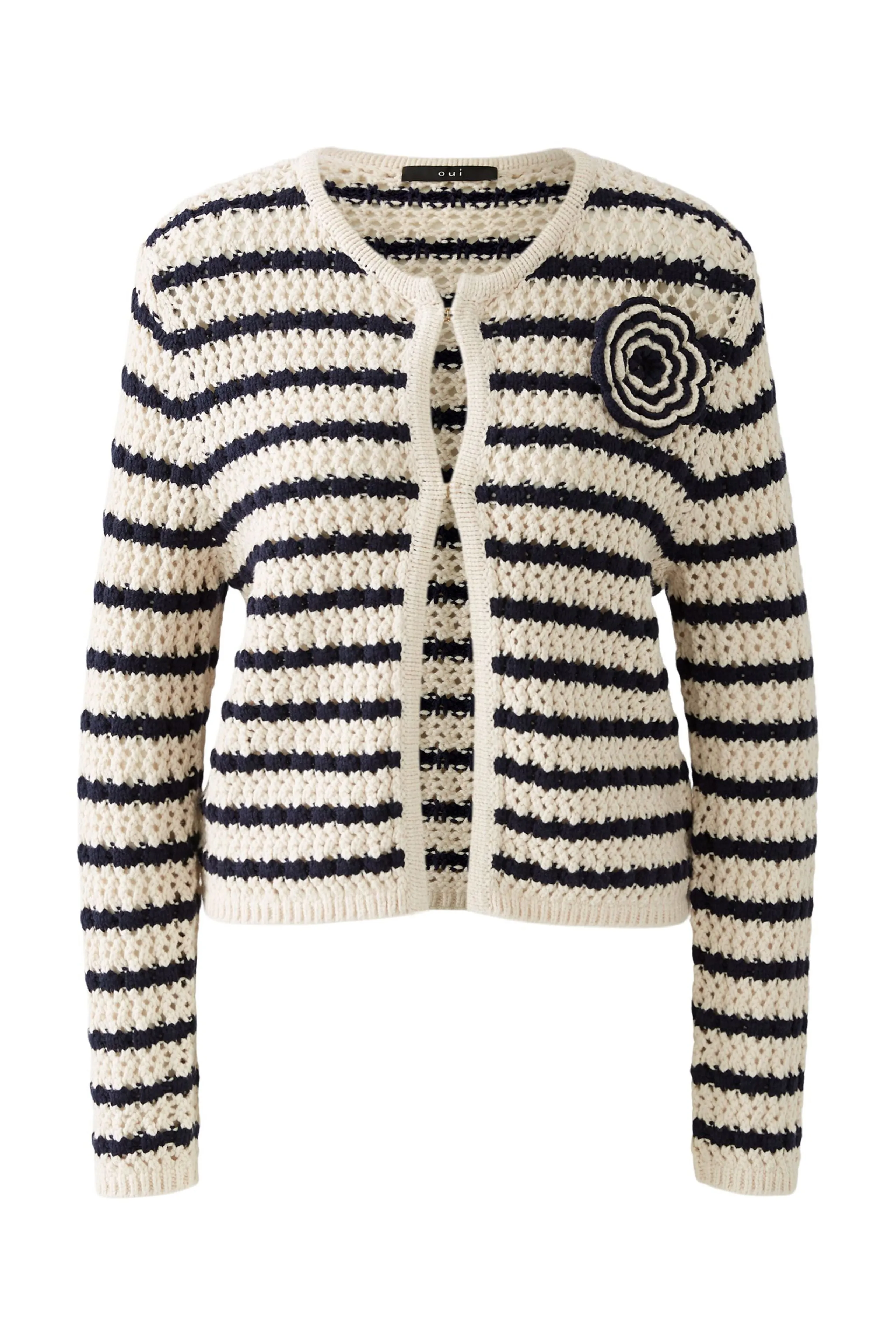 OUI Blue & White Cardigan