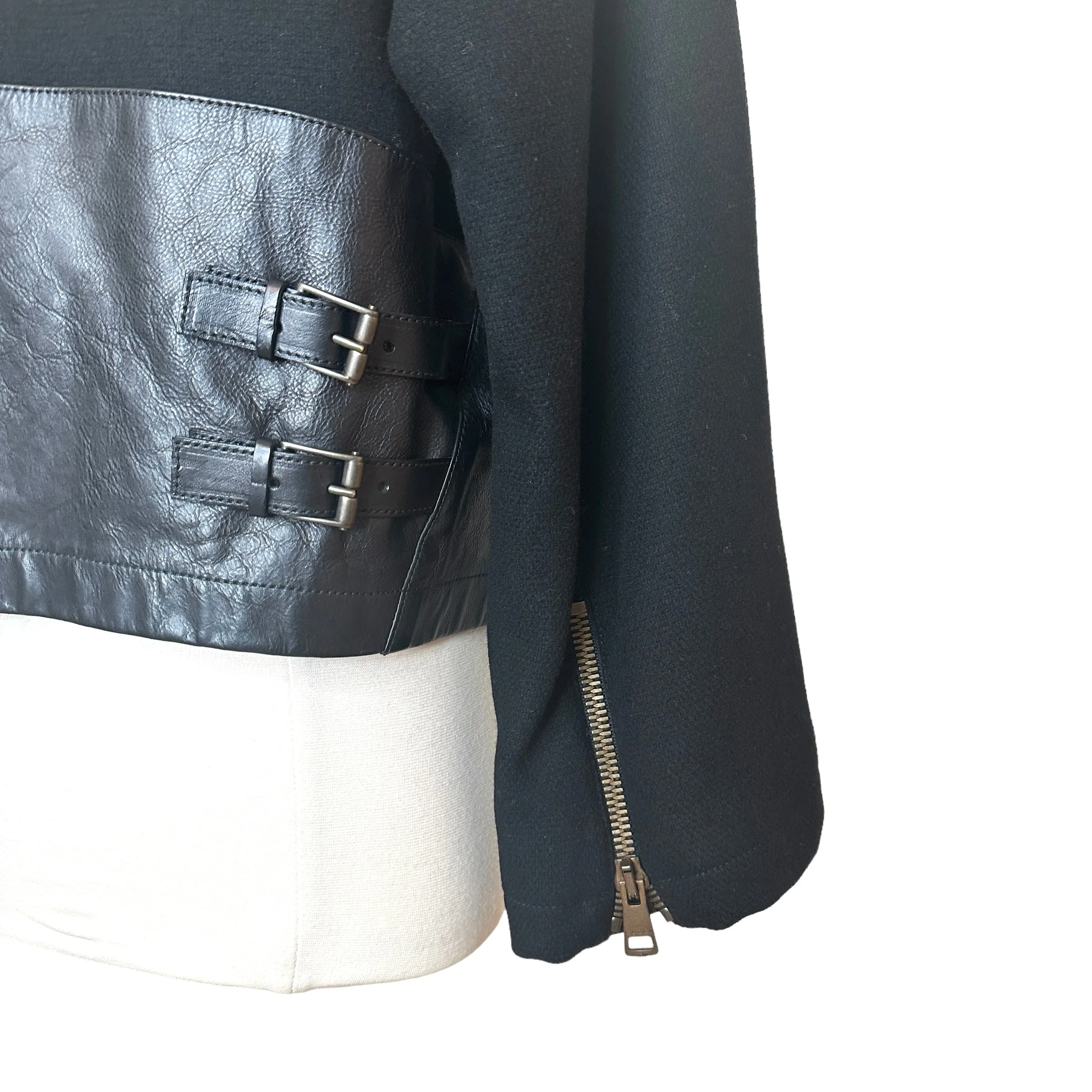 Oversized Leather Jacket - S