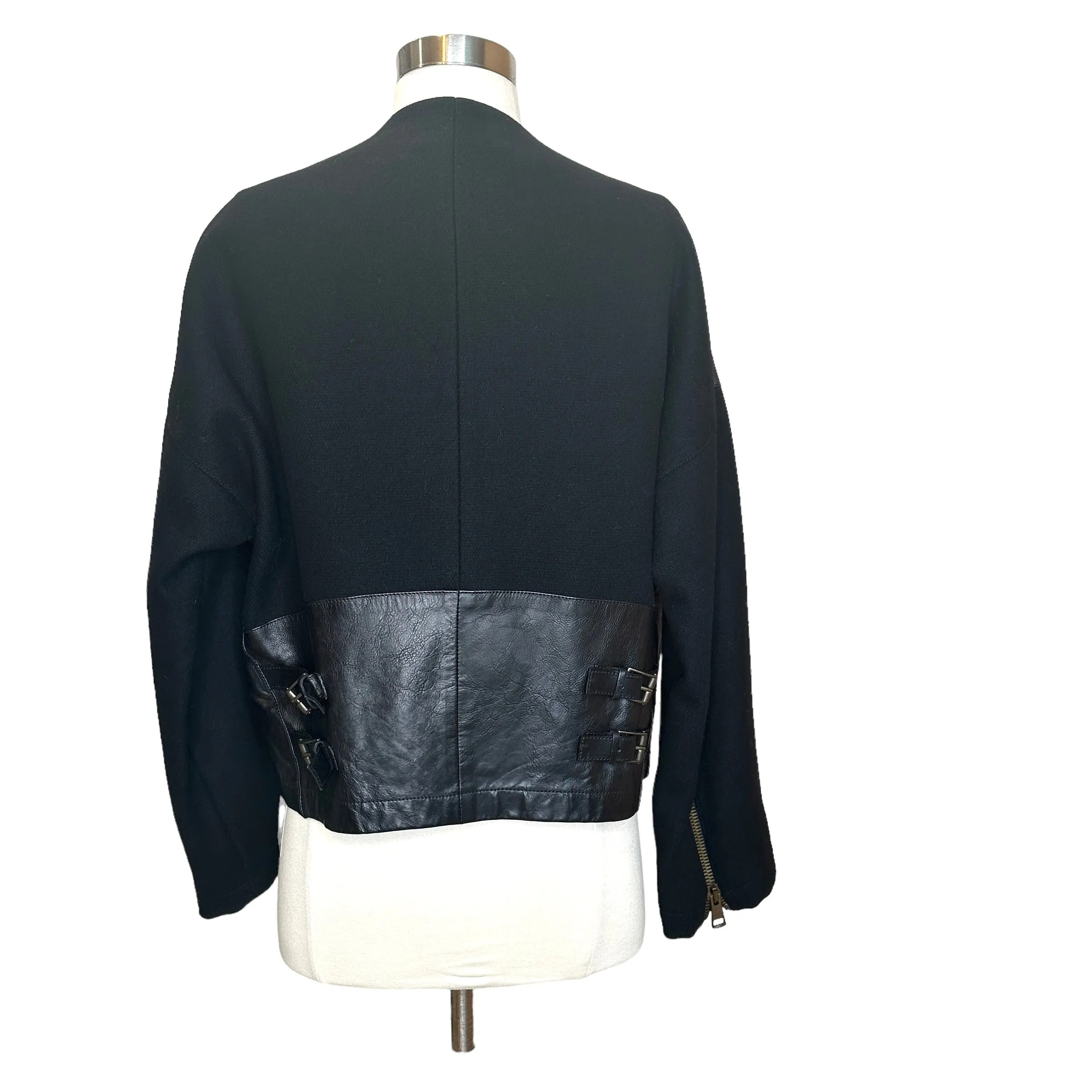 Oversized Leather Jacket - S