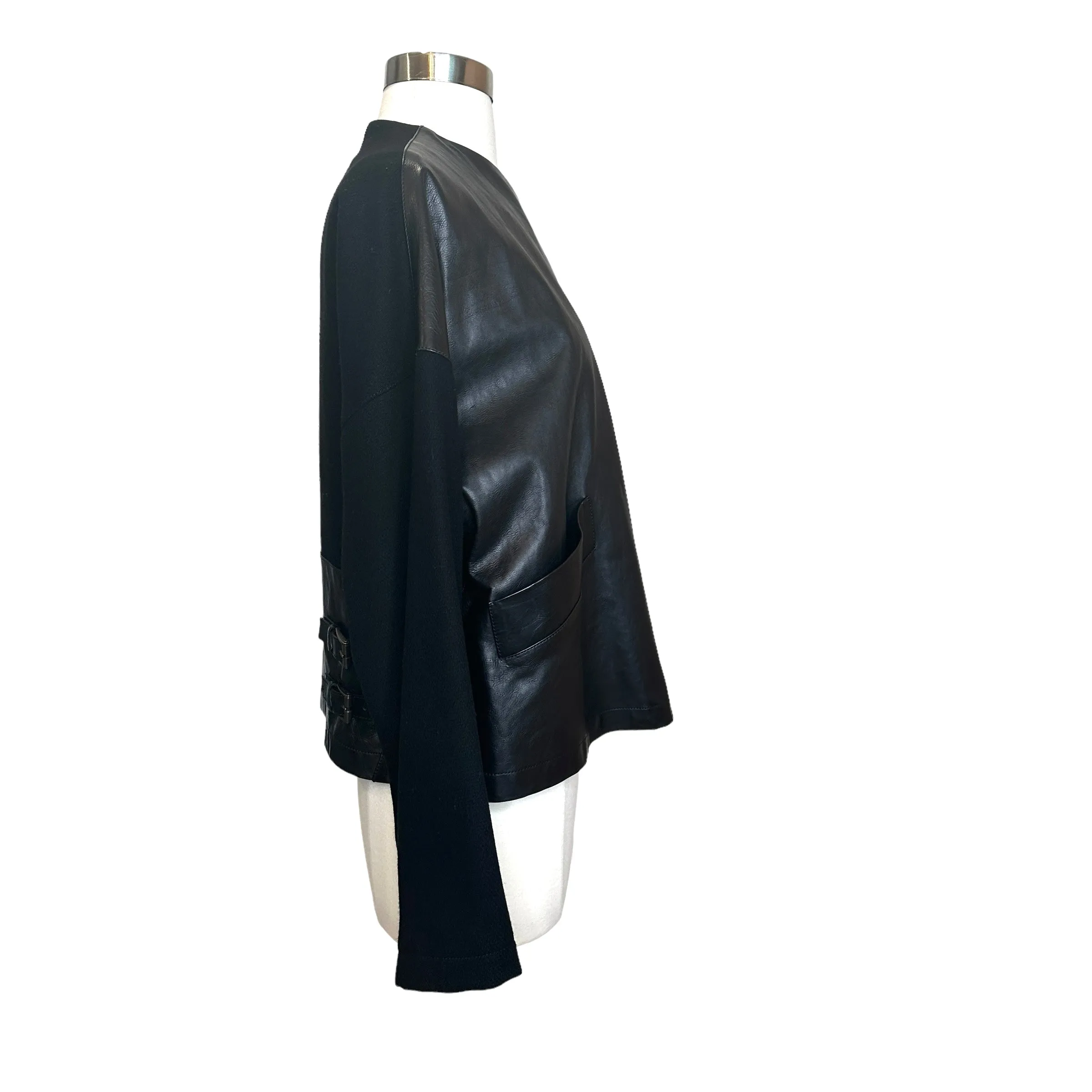 Oversized Leather Jacket - S