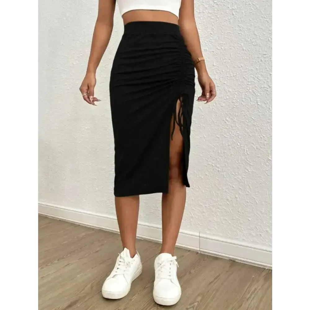 Pencil Black Skirt For Woman