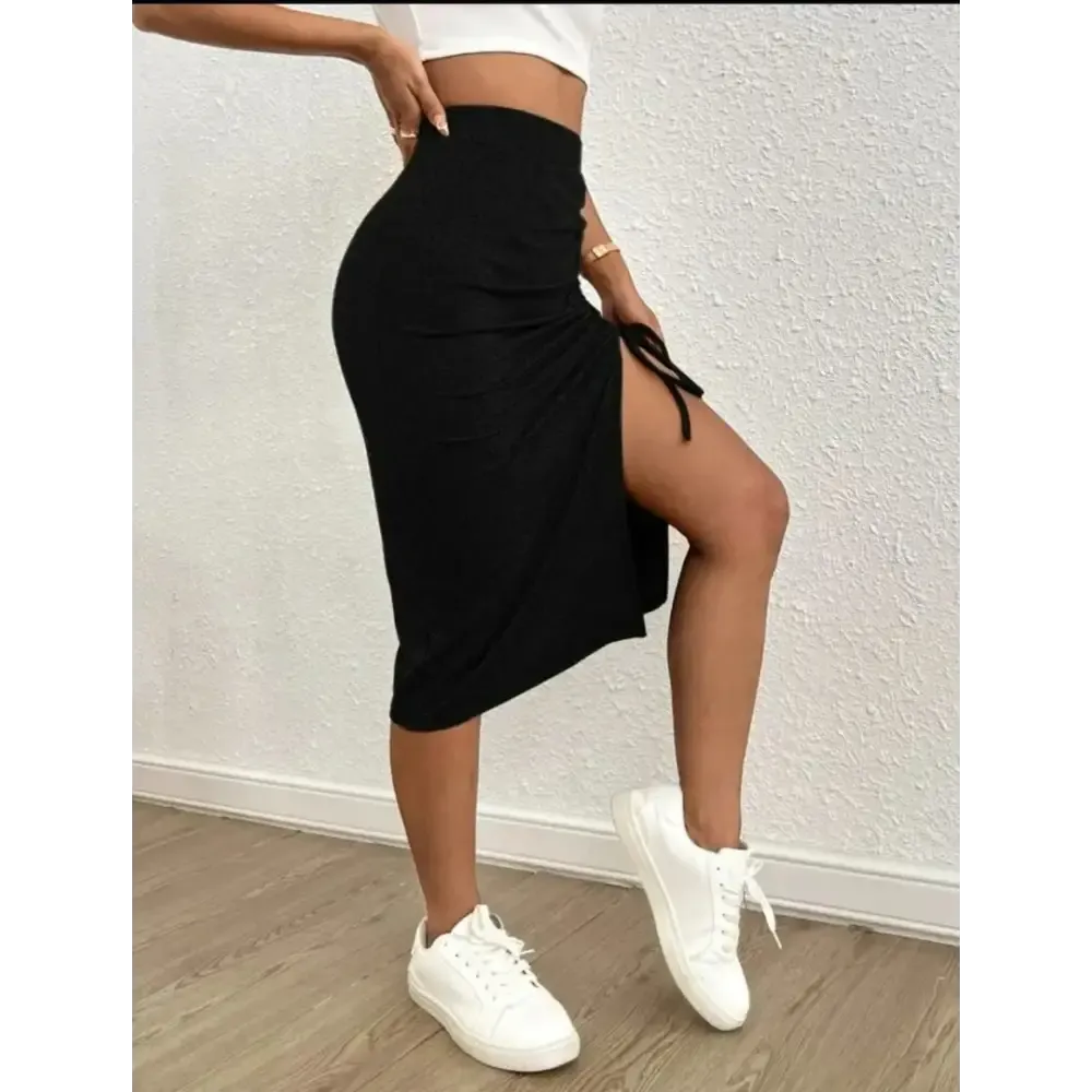 Pencil Black Skirt For Woman