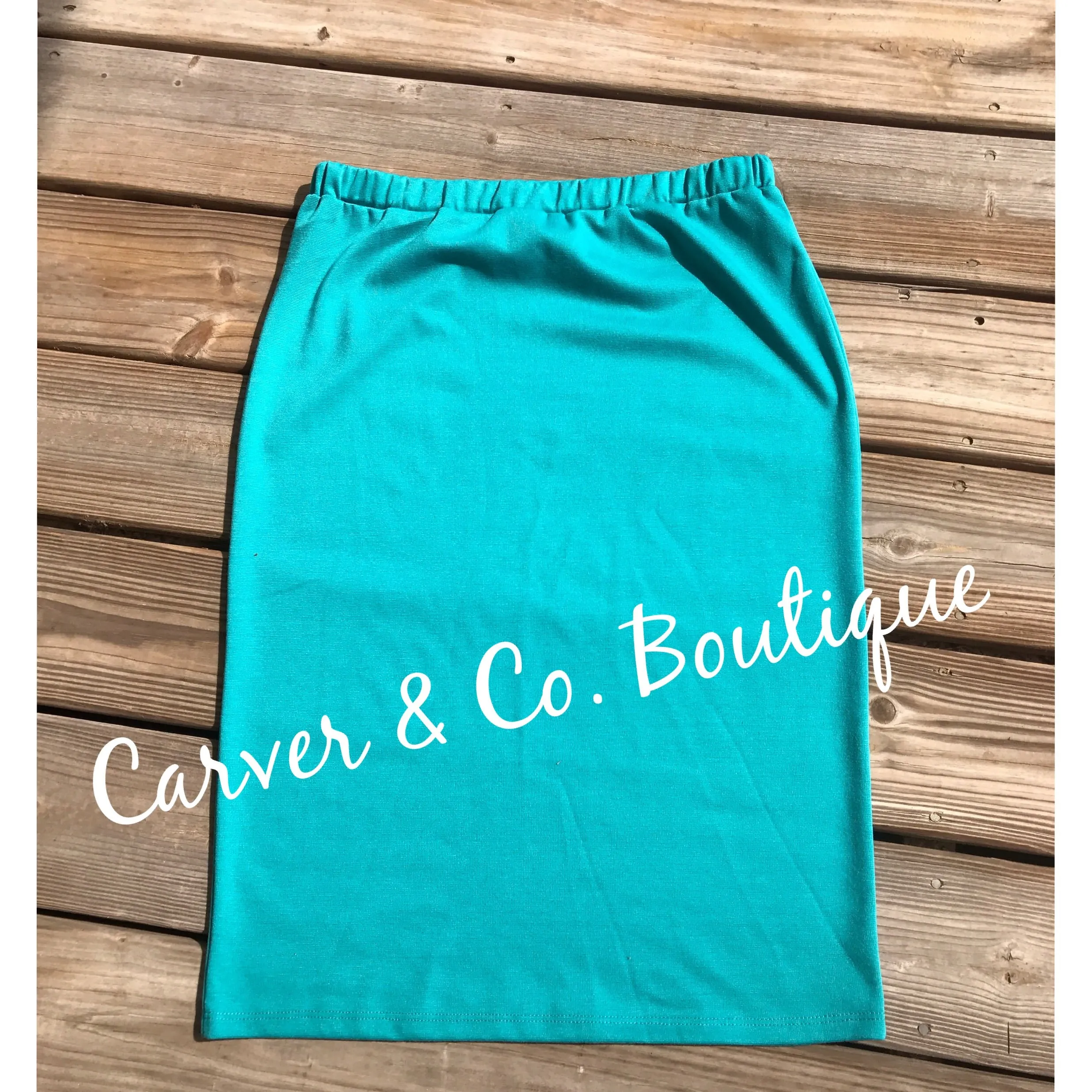 Perfect Pencil Skirt in Aqua