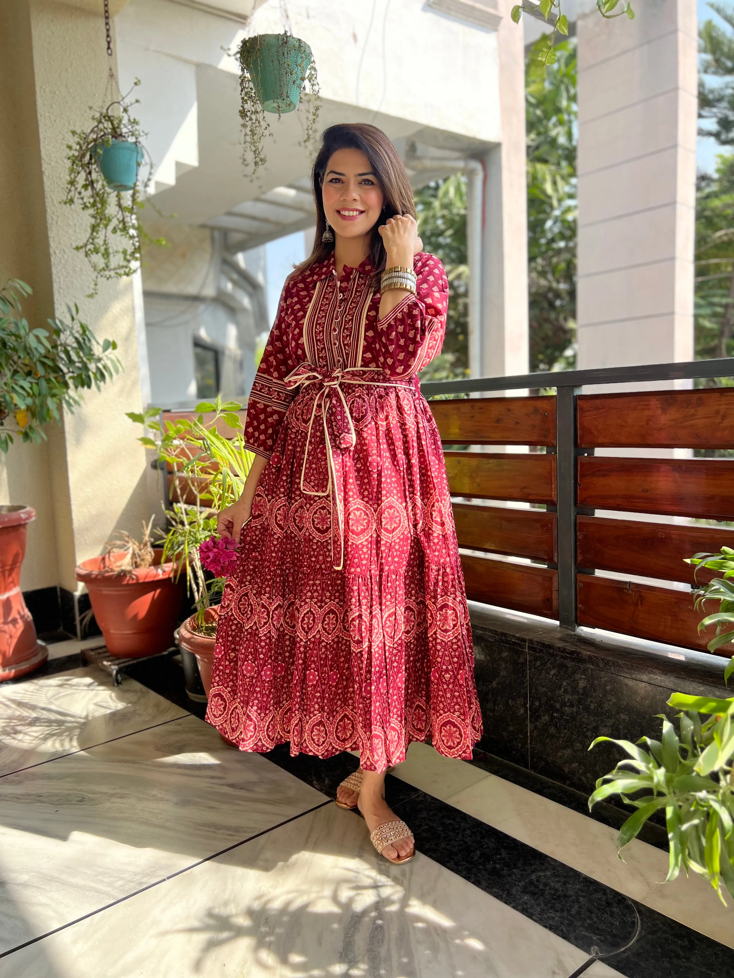 PRE-ORDER | Kalyani Dress | Wine