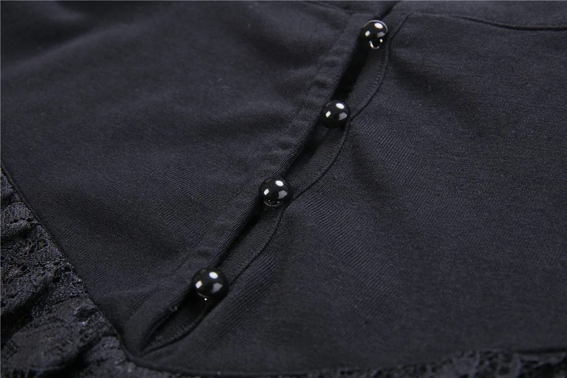 Punk lacey knitted T-shirt TW176