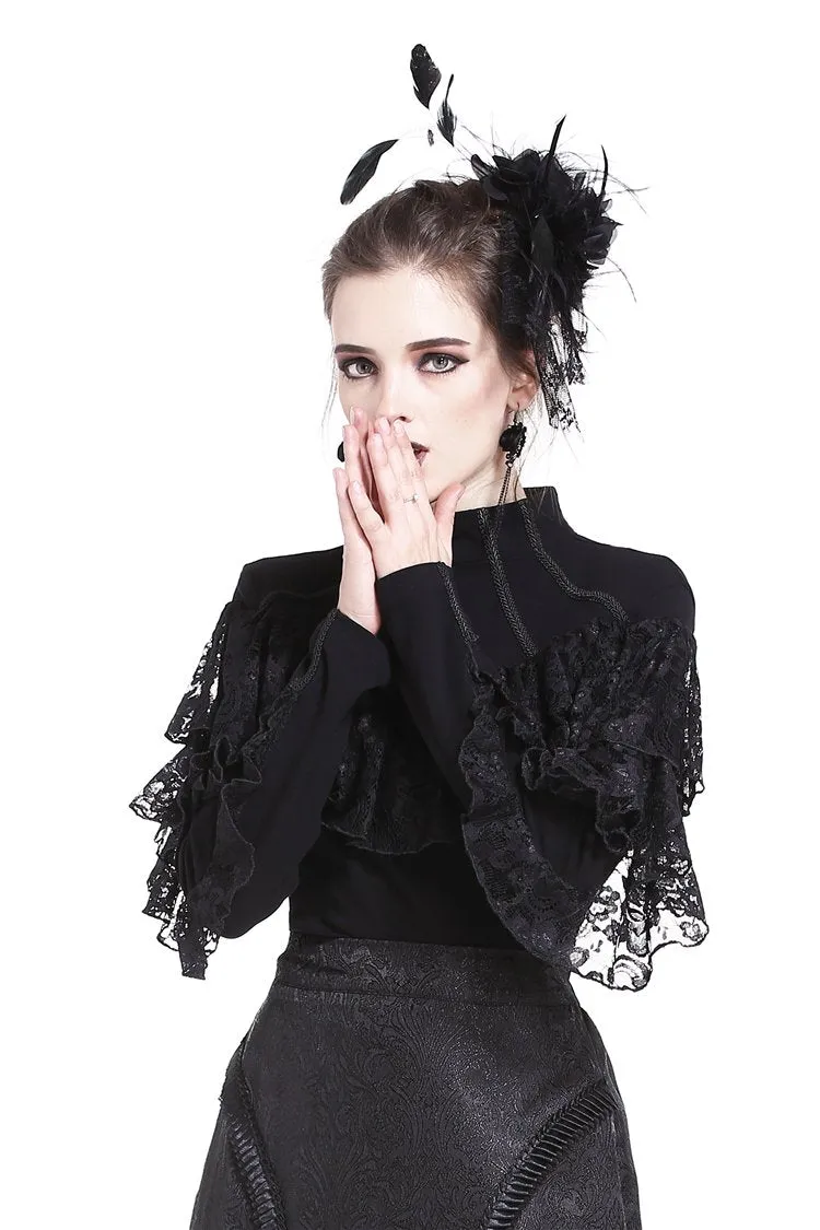 Punk lacey knitted T-shirt TW176