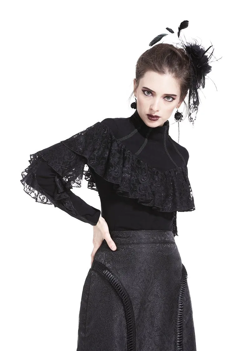 Punk lacey knitted T-shirt TW176
