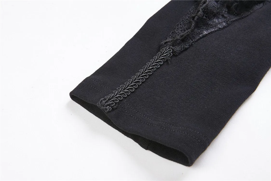 Punk lacey knitted T-shirt TW176