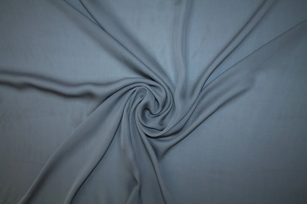R@ndi R@hm Silk Georgette - Medium Gray