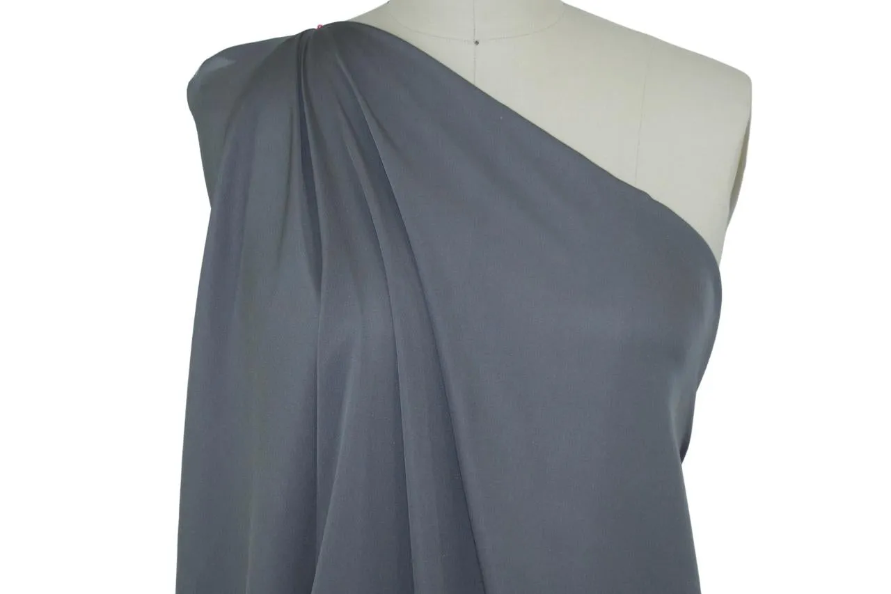 R@ndi R@hm Silk Georgette - Medium Gray