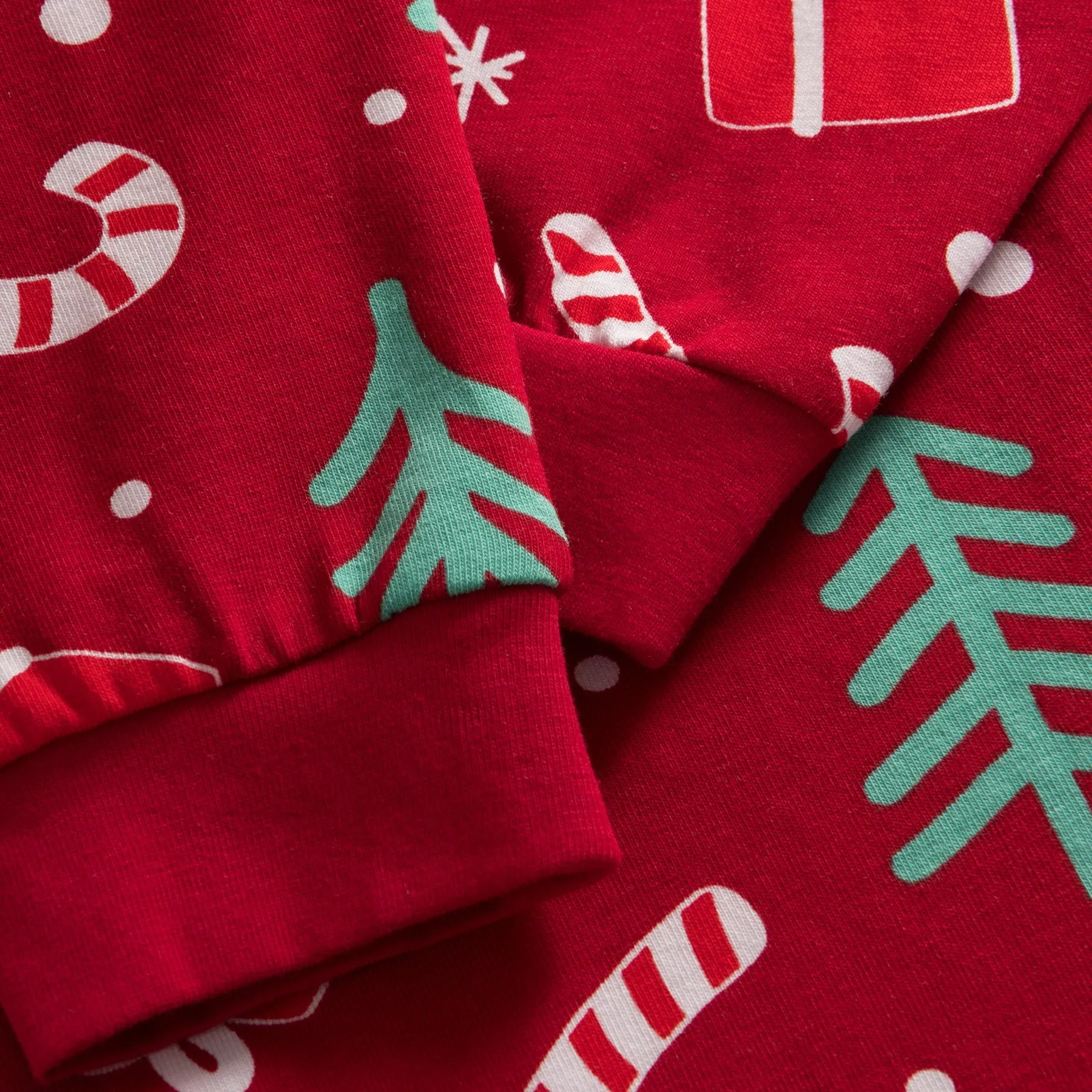Rotes Weihnachtsmuster Overall Weihnachtspyjama Kinder