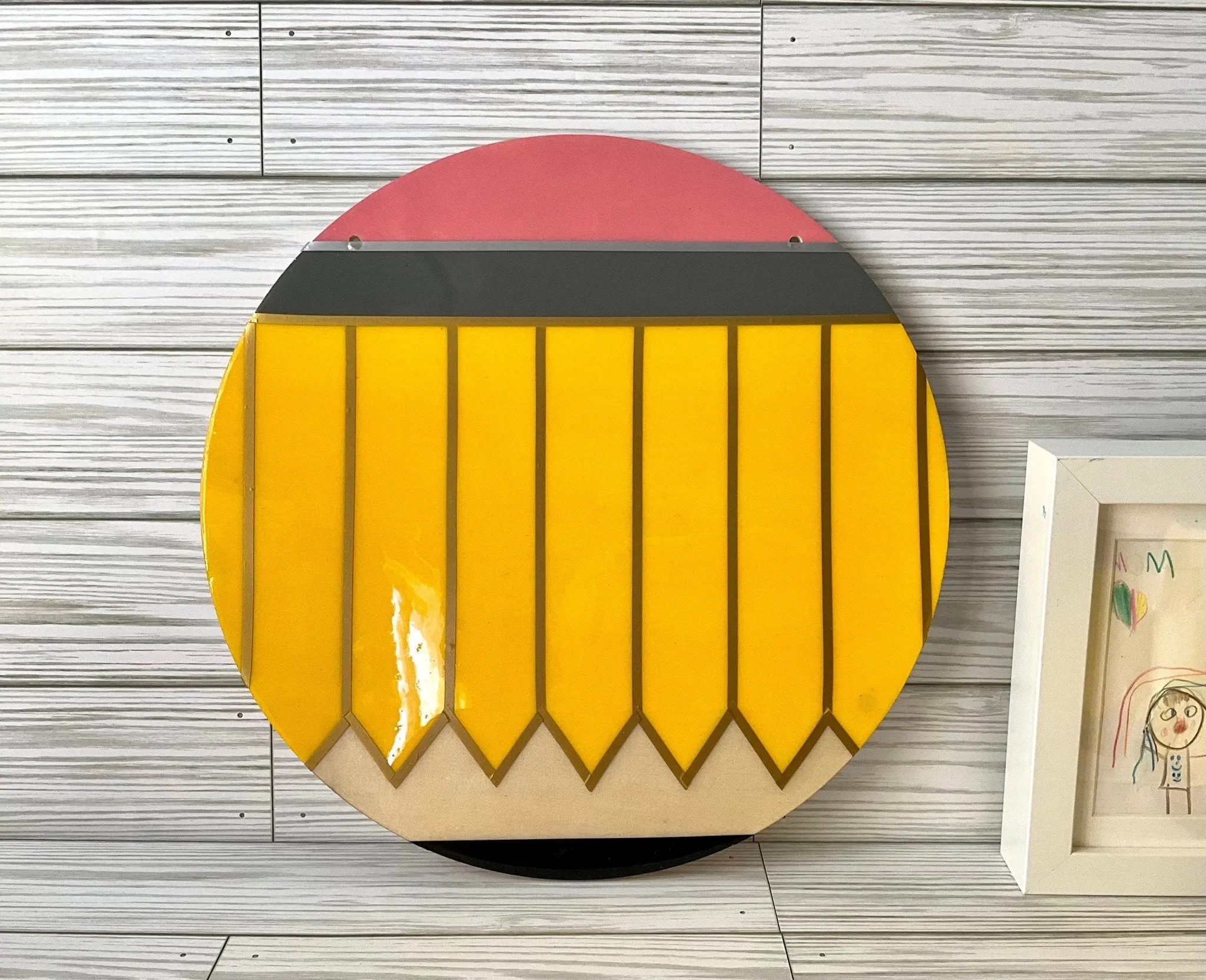 Round Pencil Door Sign | Personalized Teacher Gifts | Teacher Name Sign | Unique Classroom Decor