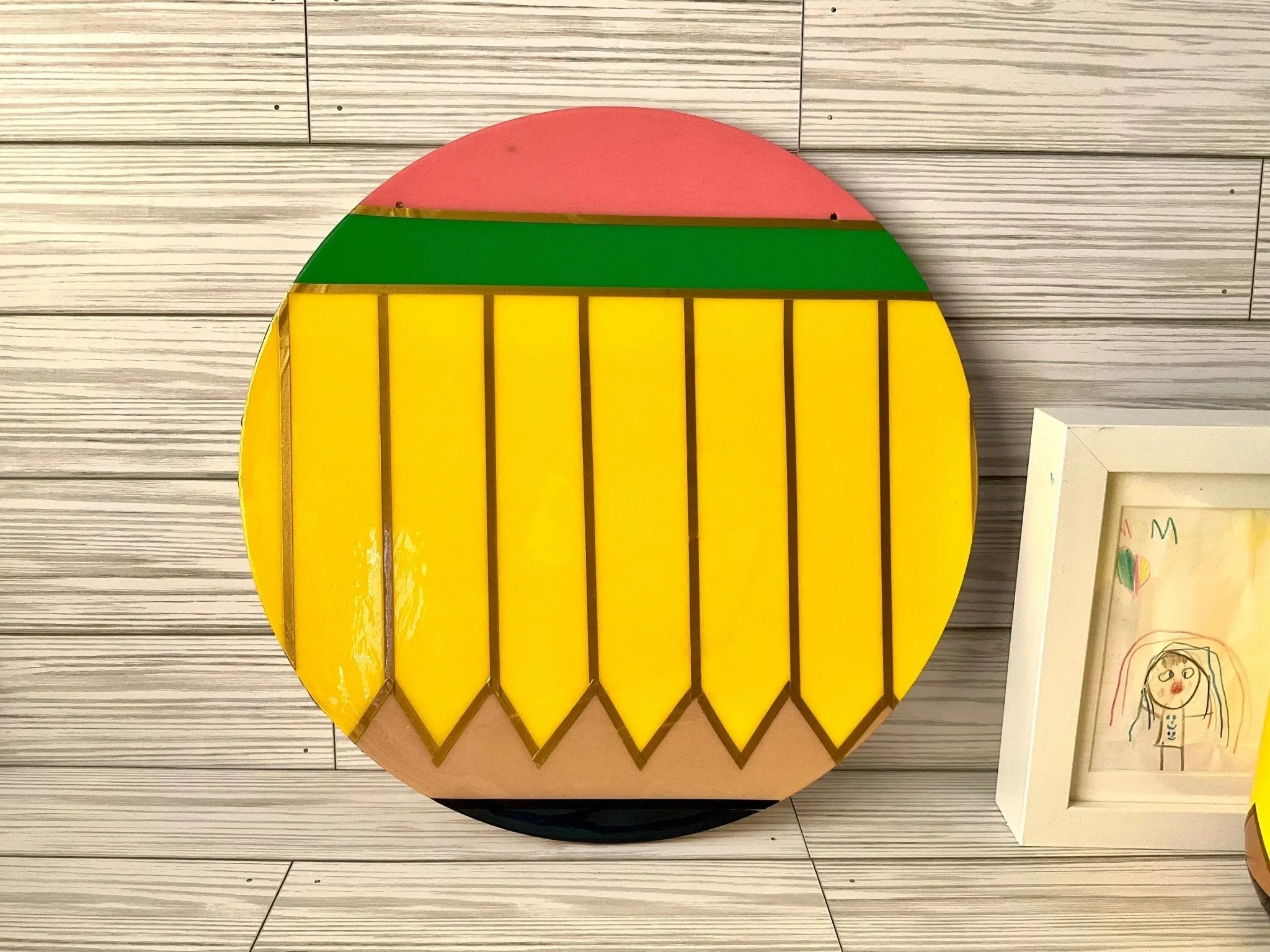 Round Pencil Door Sign | Personalized Teacher Gifts | Teacher Name Sign | Unique Classroom Decor