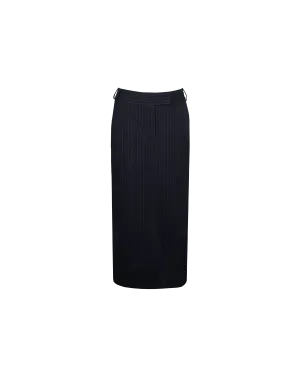 RUE PENCIL SKIRT NAVY PINSTRIPE