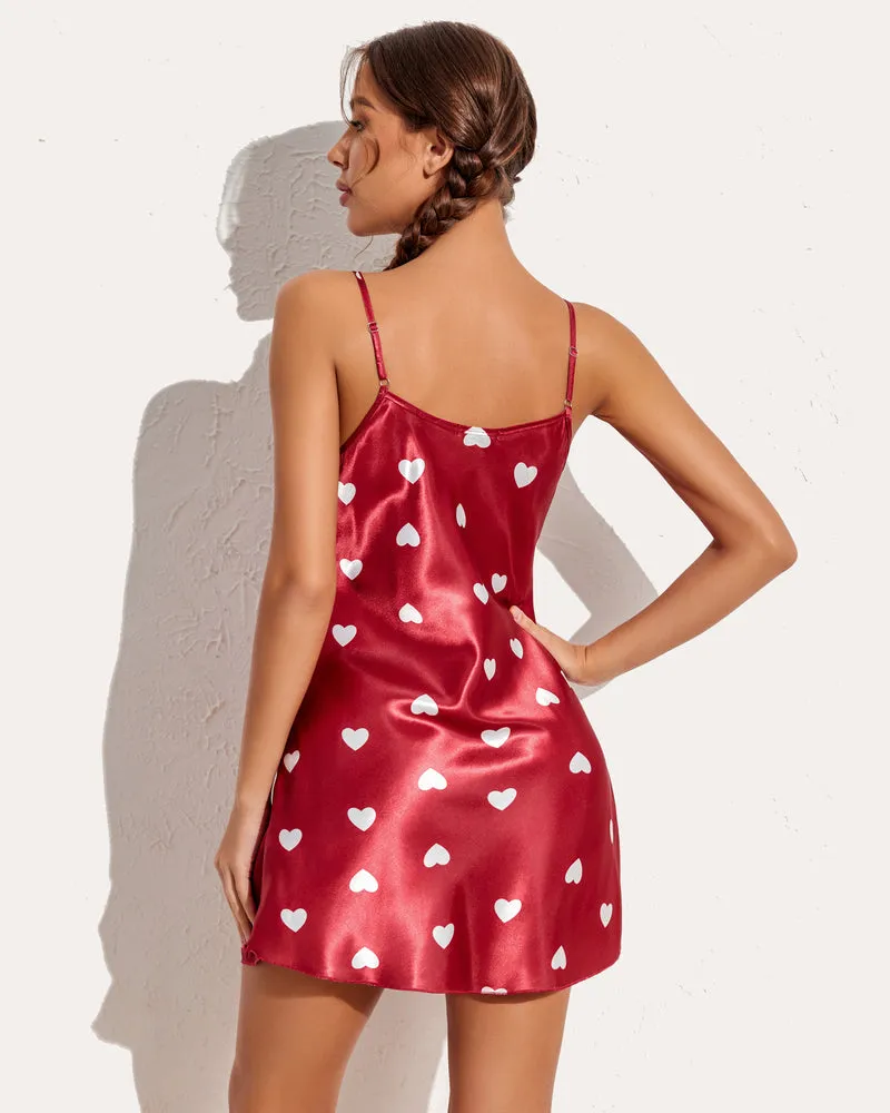Satin Dress Mini Slip Nightwear