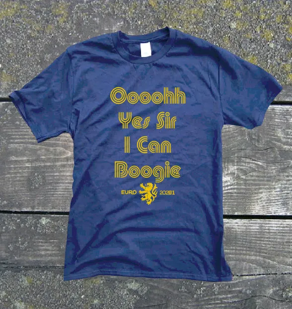 Scottish Football Euro 2021 T-Shirt - Oooohh Yes Sir I Can Boogie | Gallus Tees