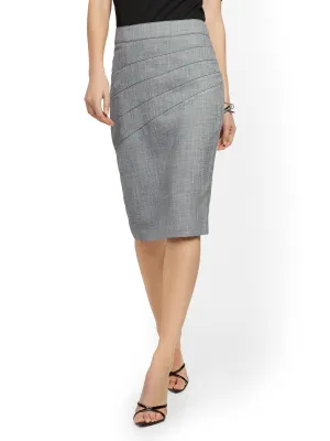 Seamed Pencil Skirt - 7th Avenue