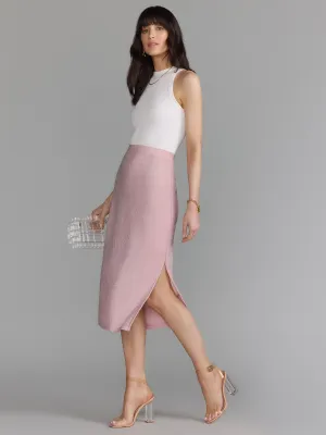 Side Slit Knit Pencil Skirt