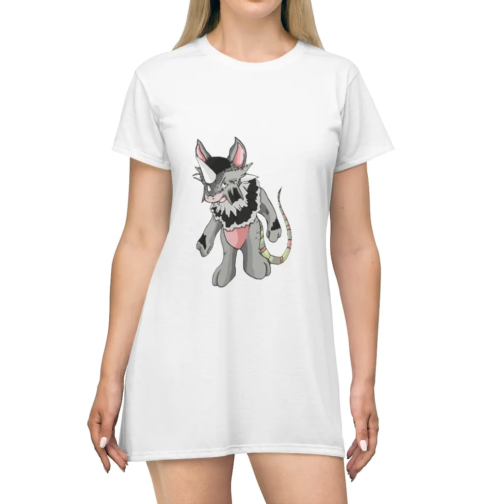 Snibble All Over Print T-Shirt Dress