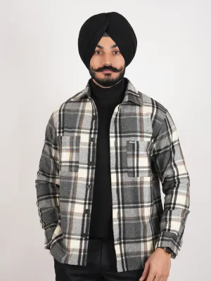 Spanish Grey 6 Pockets Shacket