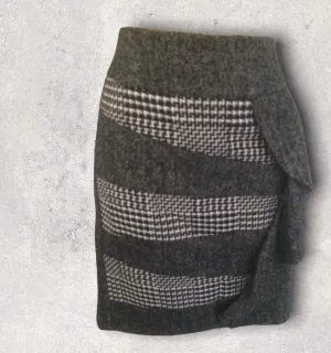 Steilmann Womens Black & White Wool Blend Pencil Skirt UK 12 US 8 EU 40