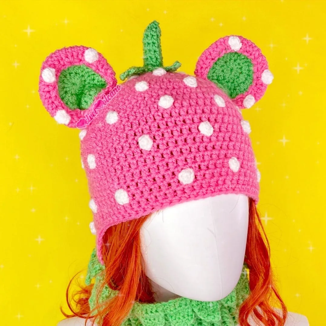 Strawberry Bear Balaclava (Custom Colour)