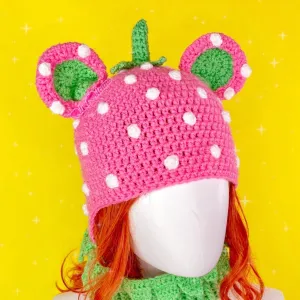 Strawberry Bear Balaclava (Custom Colour)