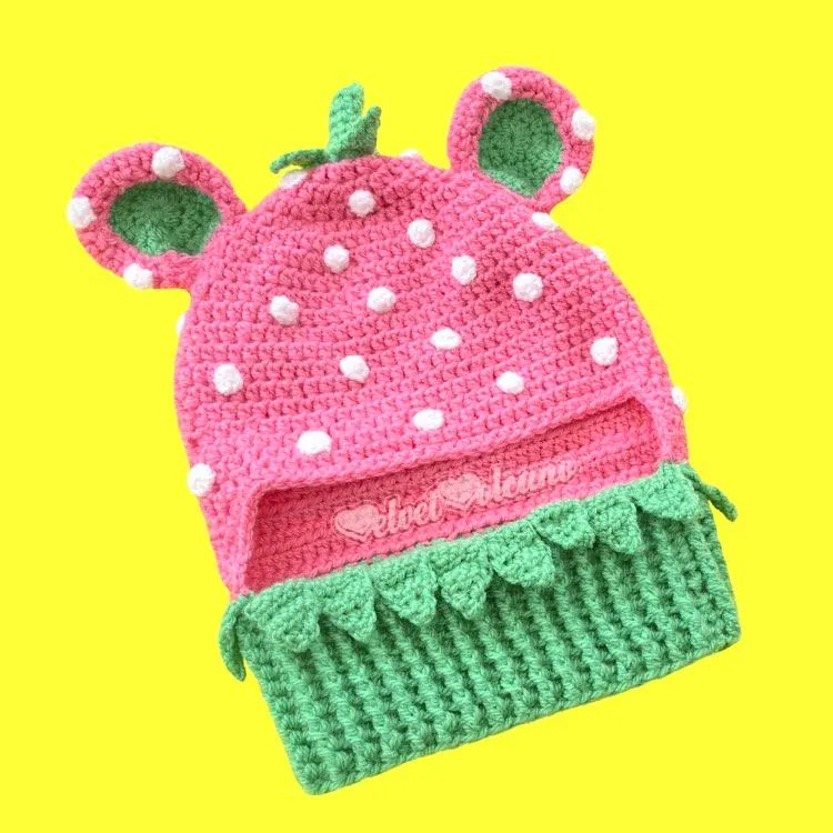 Strawberry Bear Balaclava (Custom Colour)