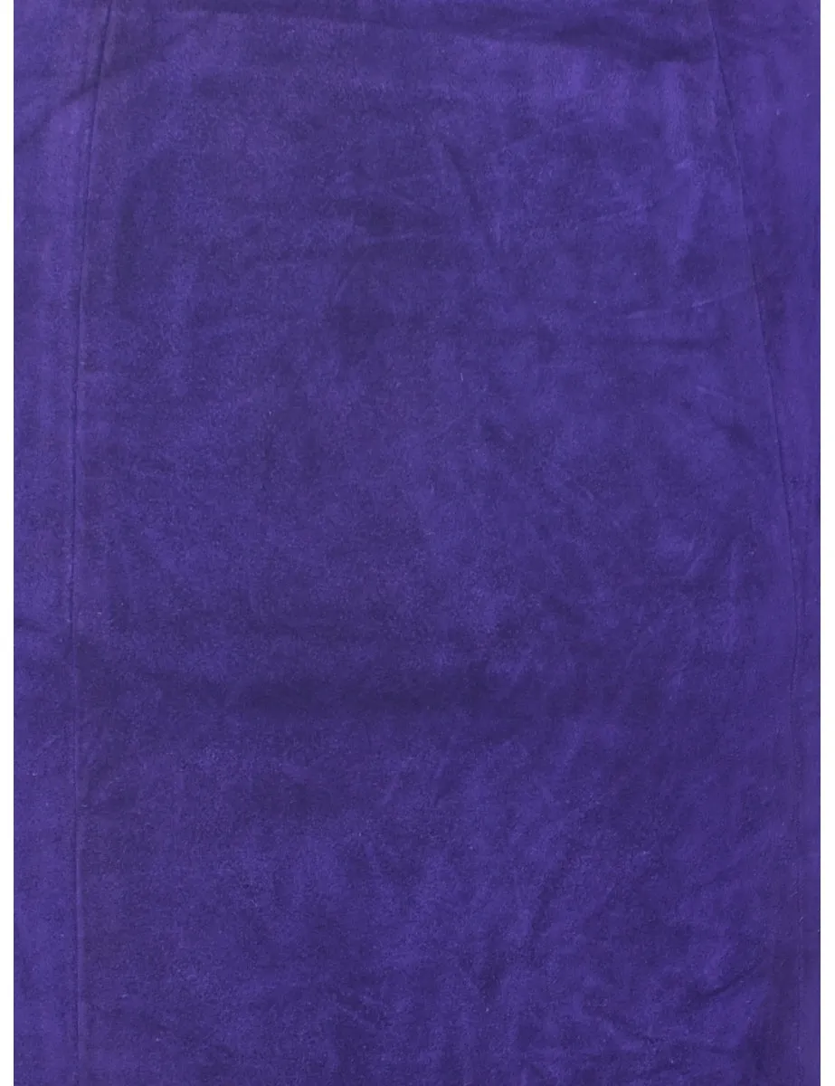 Suede Pencil Skirt - XS