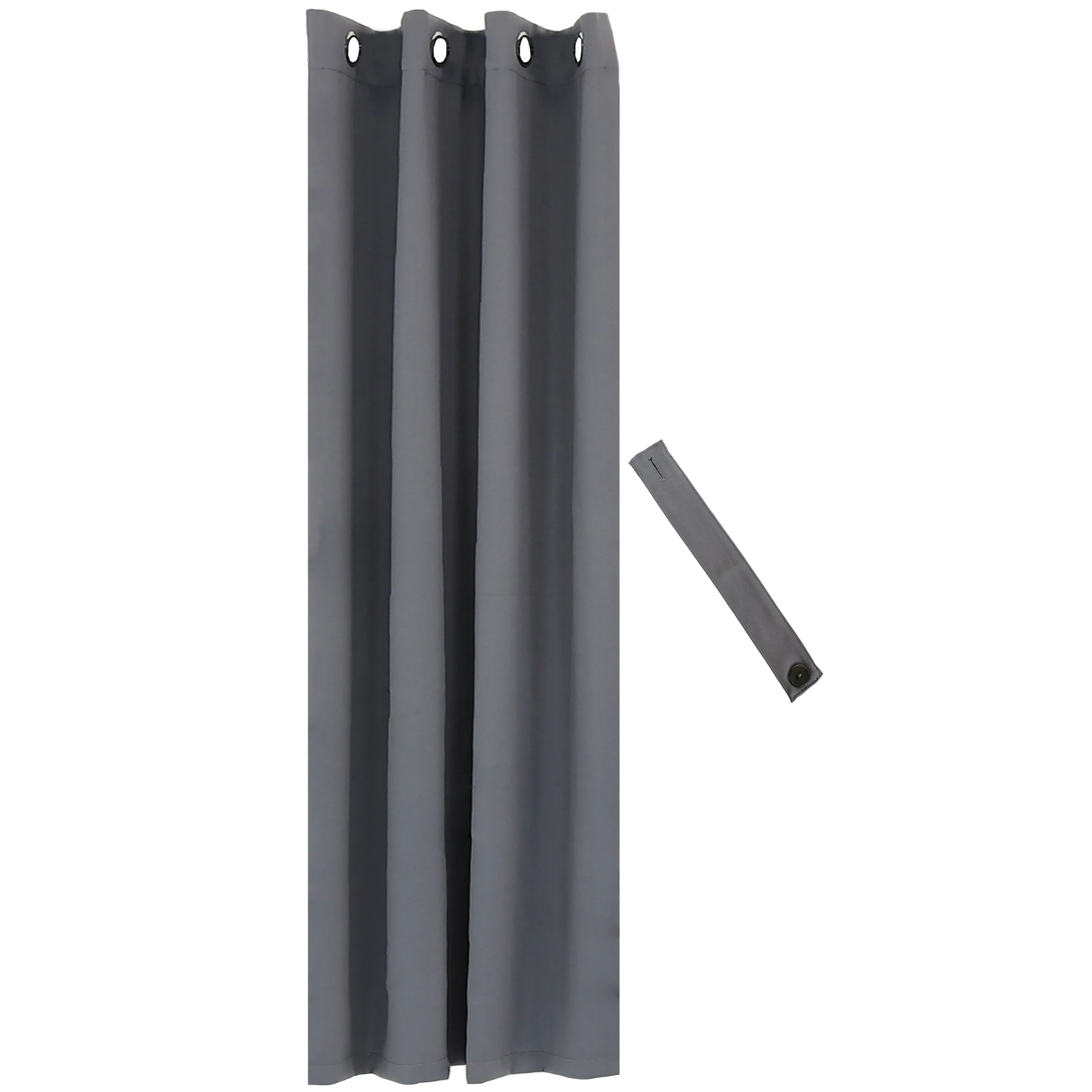 Sunnydaze Outdoor Blackout Curtain Panels with Grommet Top