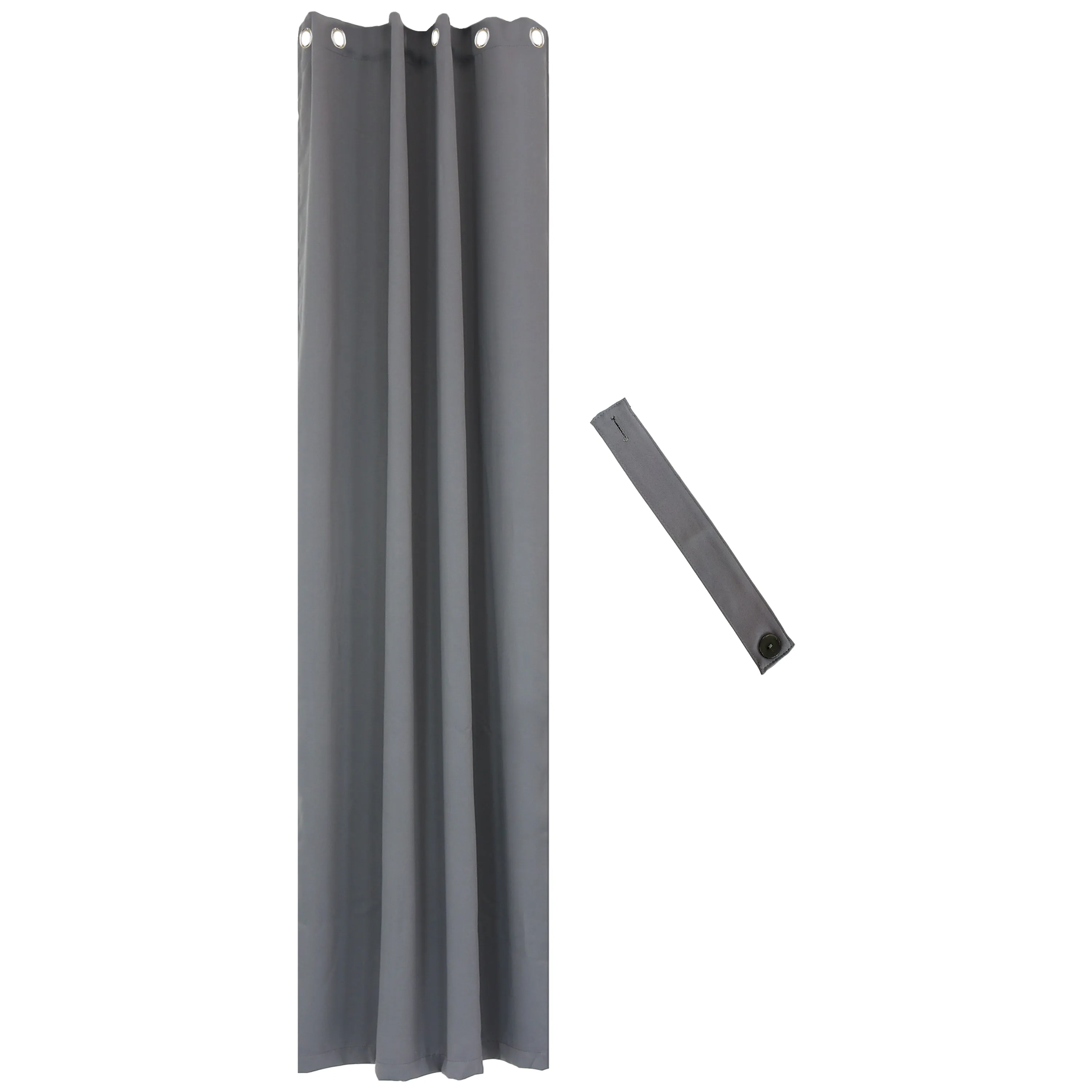 Sunnydaze Outdoor Blackout Curtain Panels with Grommet Top