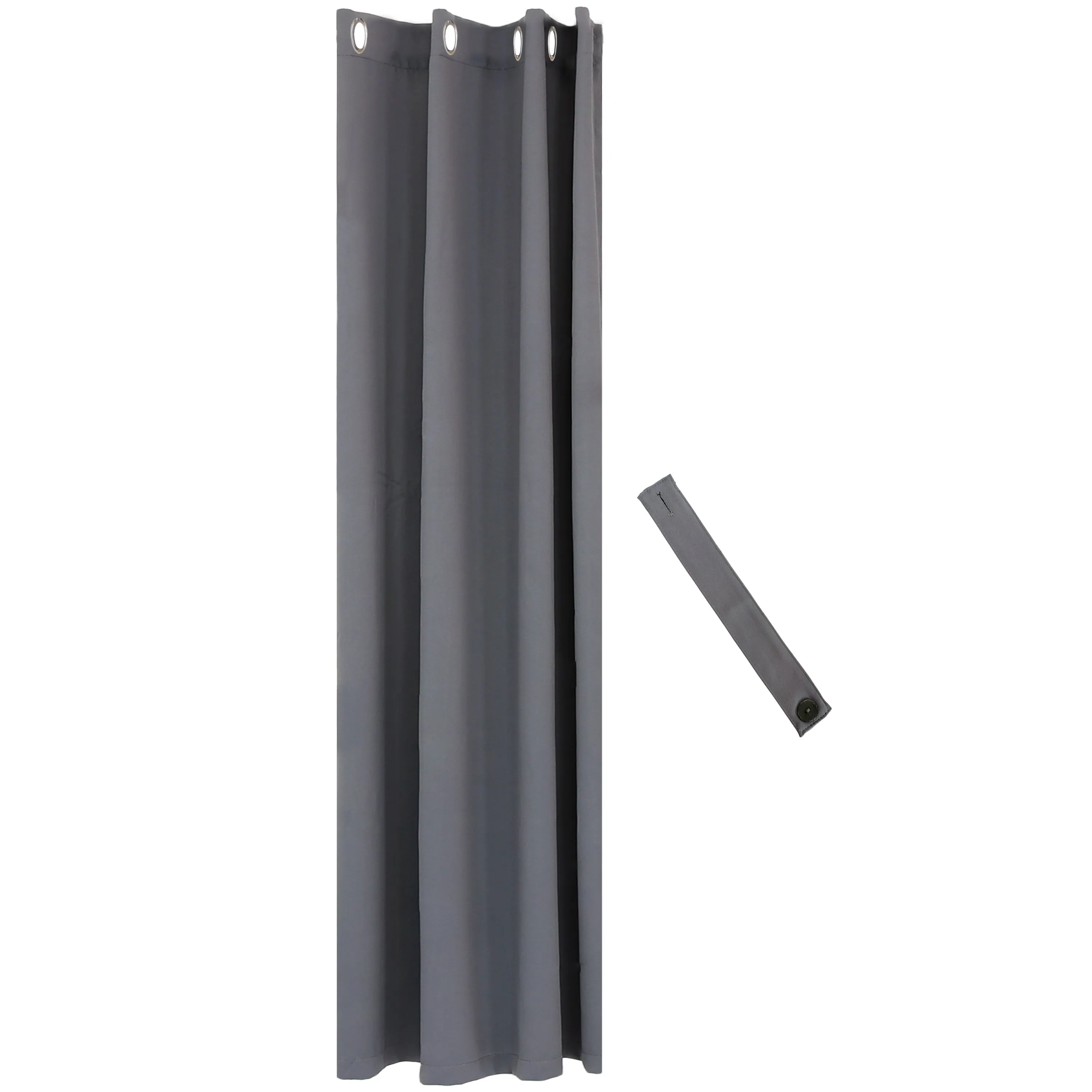 Sunnydaze Outdoor Blackout Curtain Panels with Grommet Top