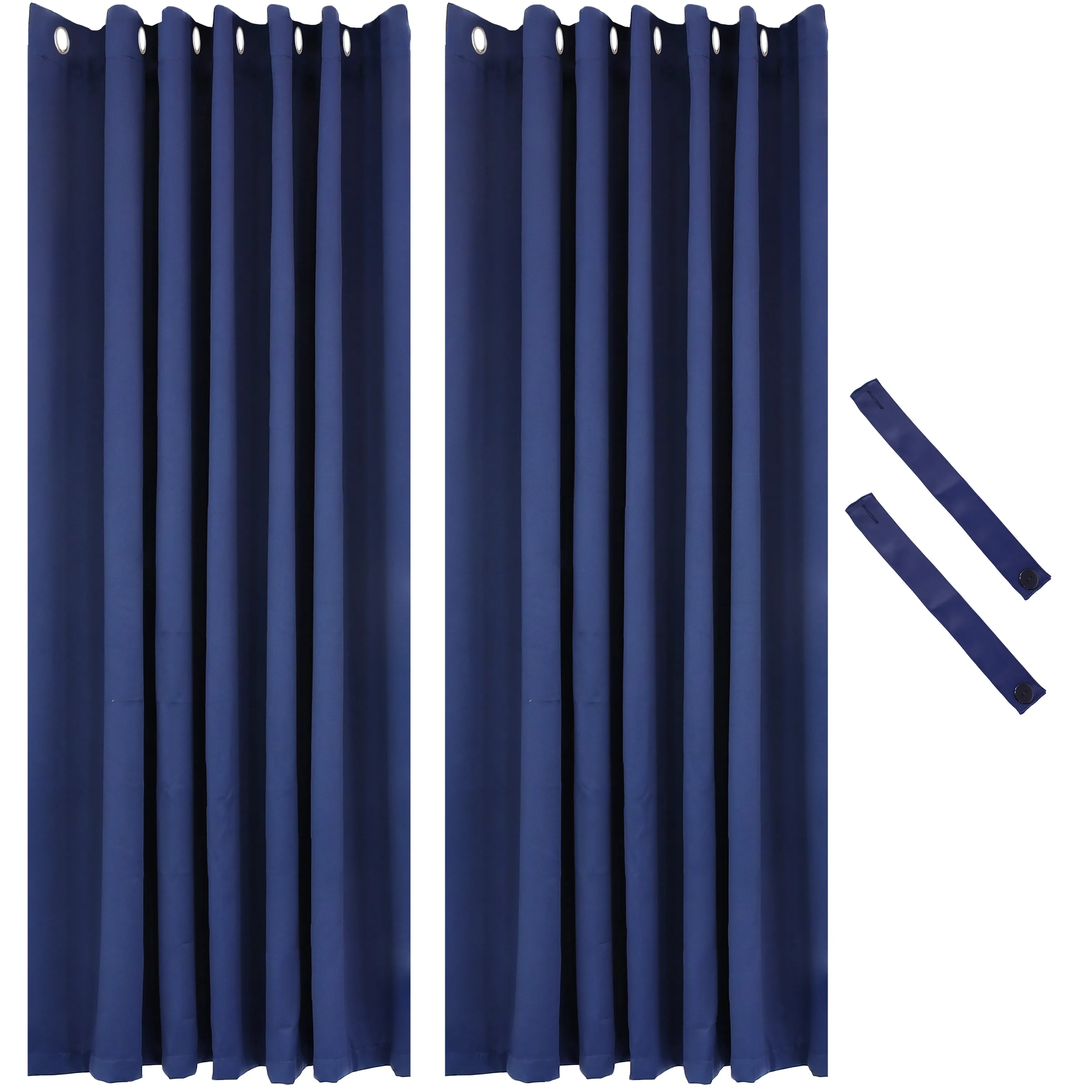 Sunnydaze Outdoor Blackout Curtain Panels with Grommet Top