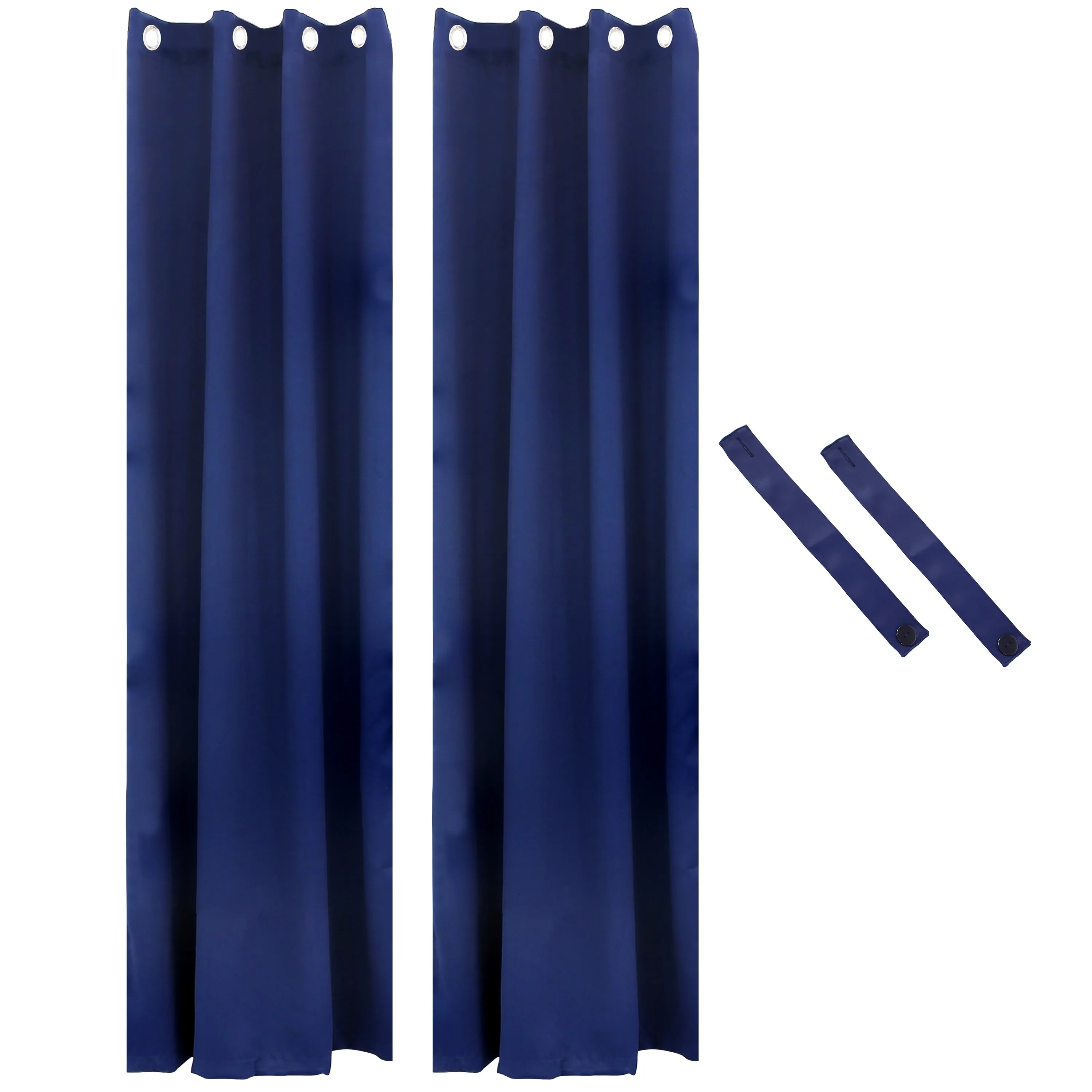 Sunnydaze Outdoor Blackout Curtain Panels with Grommet Top