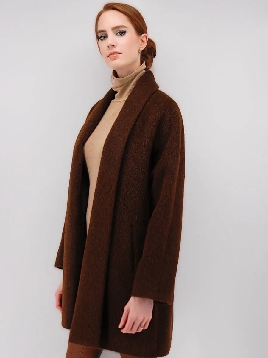 Suri Alpaca Swing Coat