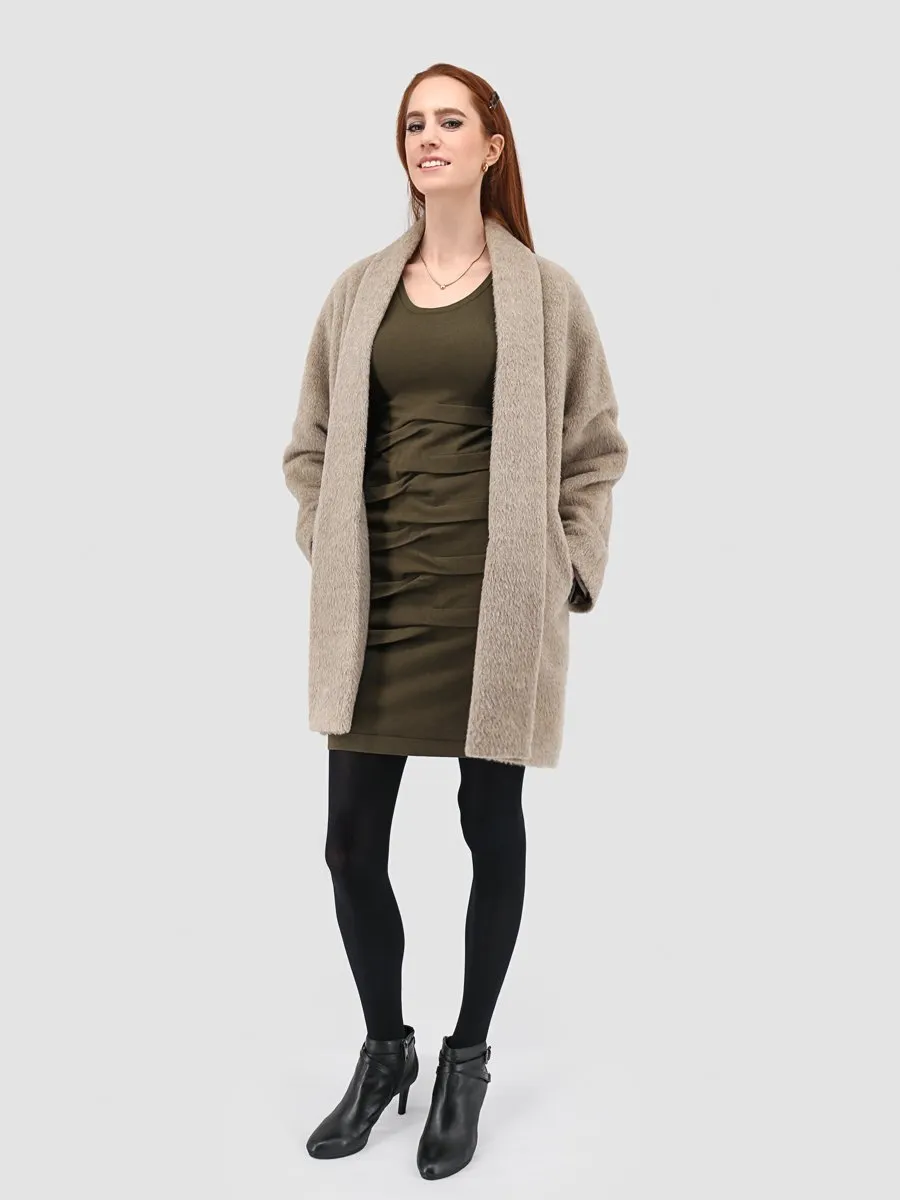 Suri Alpaca Swing Coat