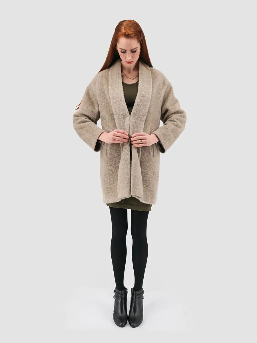 Suri Alpaca Swing Coat