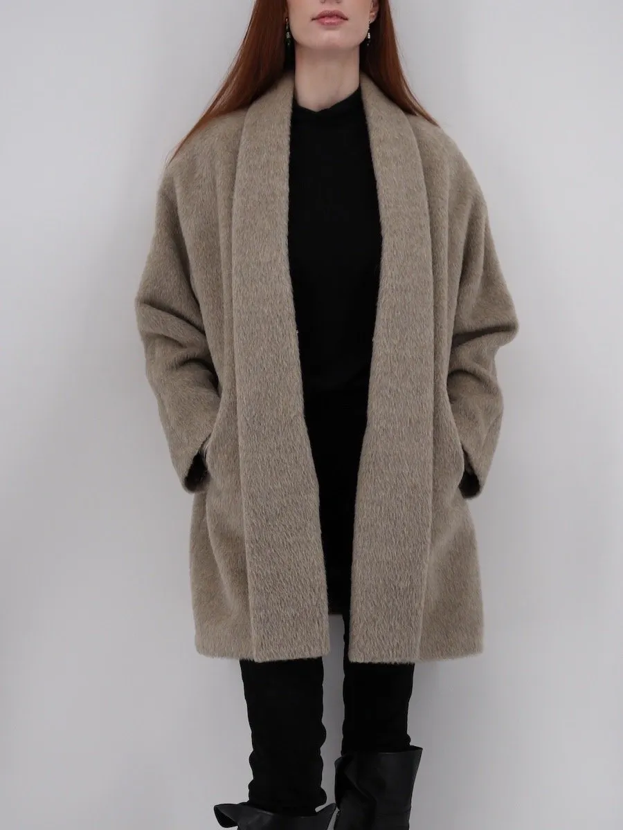 Suri Alpaca Swing Coat