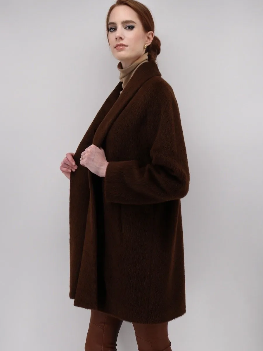 Suri Alpaca Swing Coat